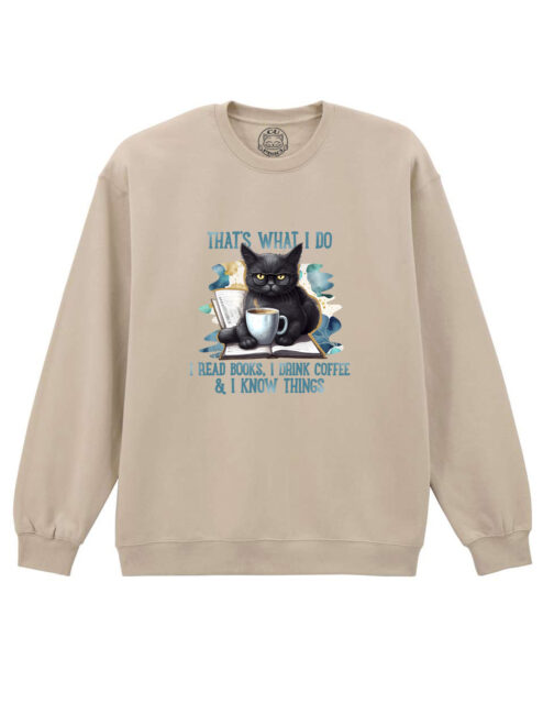 Bluza printata-I Know Things, Unisex