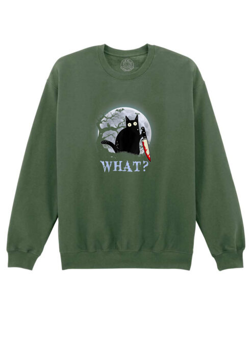 Bluza printata-Killer Cat, Unisex