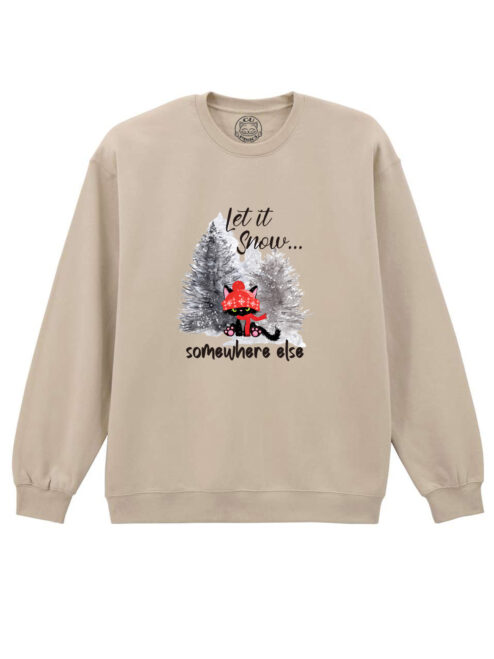 Bluza printata-Let it Snow…, Unisex