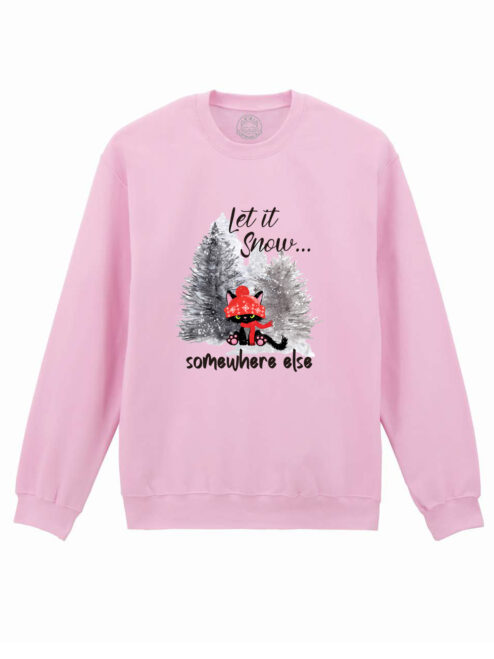 Bluza printata-Let it Snow…, Unisex