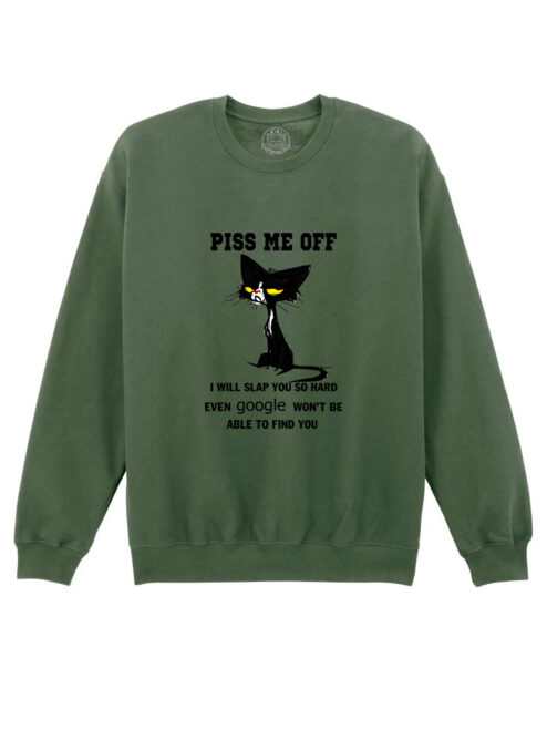 Bluza printata-Piss Me Off, Unisex
