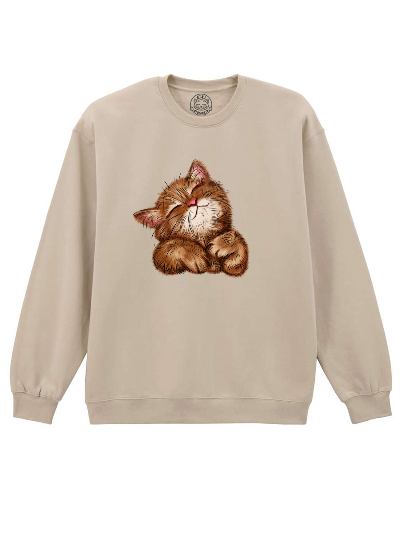 Bluza printata-Super Cute Cat, Unisex