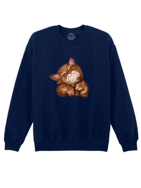 Bluza printata-Super Cute Cat, Unisex