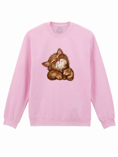 Bluza printata-Super Cute Cat, Unisex