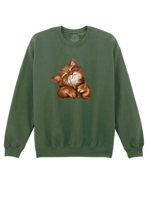 Bluza printata-Super Cute Cat, Unisex