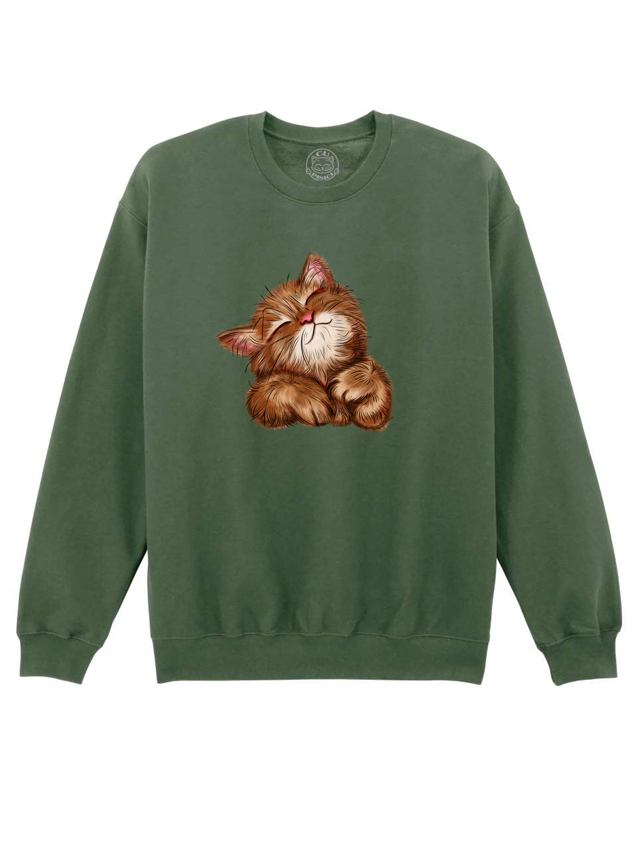 Bluza printata-Super Cute Cat, Unisex