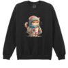 Bluza printata-Winter Cat, Unisex