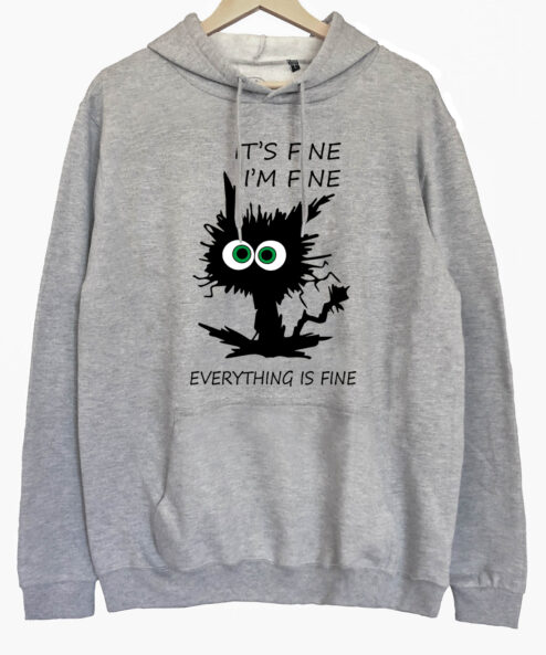 Hanorac printat-I'm Fine, Unisex