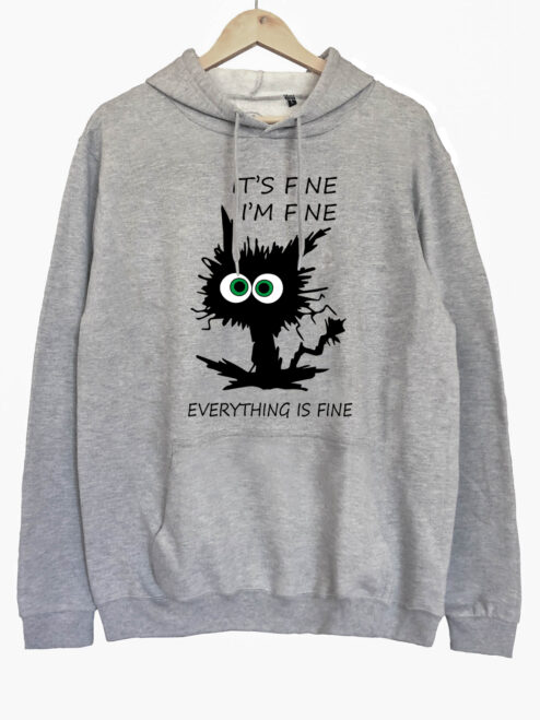 Hanorac printat-I'm Fine, Unisex