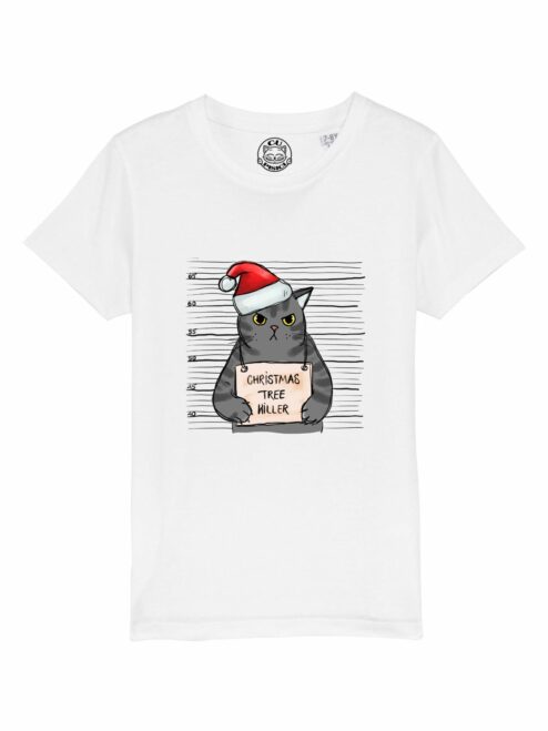 Tricou din bumbac organic Premium-Christmas Tree Killer