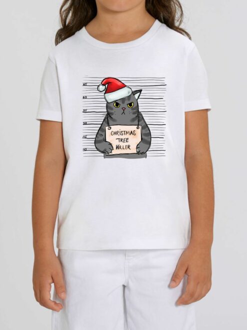 Tricou din bumbac organic Premium-Christmas Tree Killer