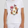 Tricou din bumbac organic Premium-Cute Halloween Cat