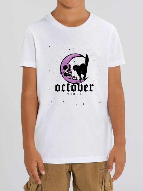 Tricou din bumbac organic Premium-October Vibes