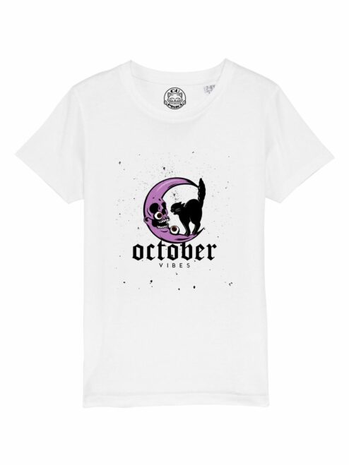 Tricou din bumbac organic Premium-October Vibes