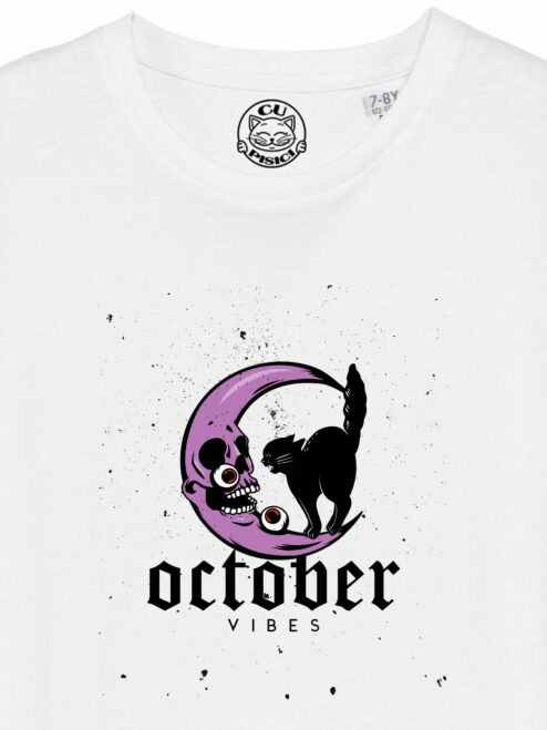 Tricou din bumbac organic Premium-October Vibes