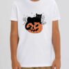 Tricou din bumbac organic Premium-Pumpkin Cat