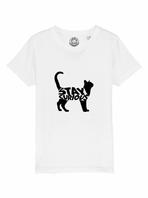 Tricou din bumbac organic Premium-Stay Curious