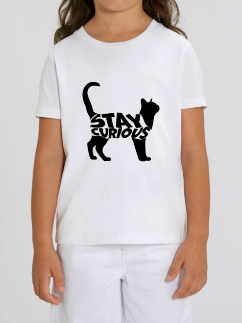 Tricou din bumbac organic Premium-Stay Curious