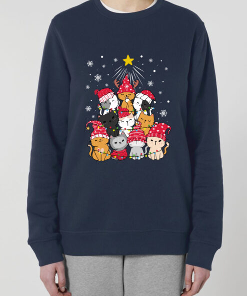 Bluza Premium-Meow Christmas Tree, Unisex