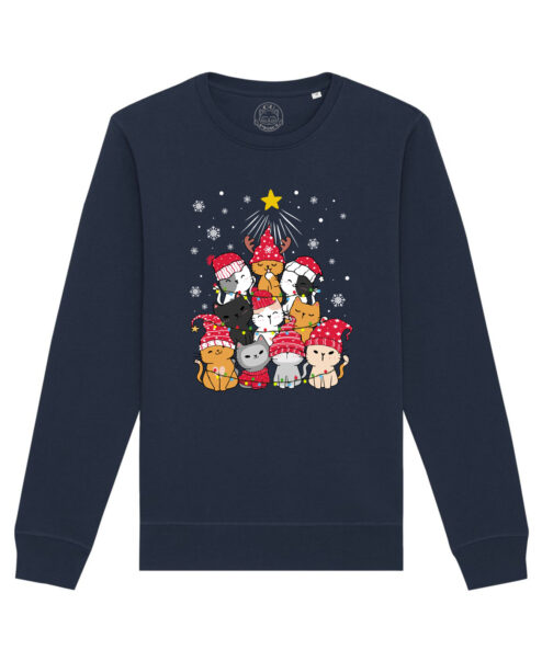 Bluza Premium-Meow Christmas Tree, Unisex