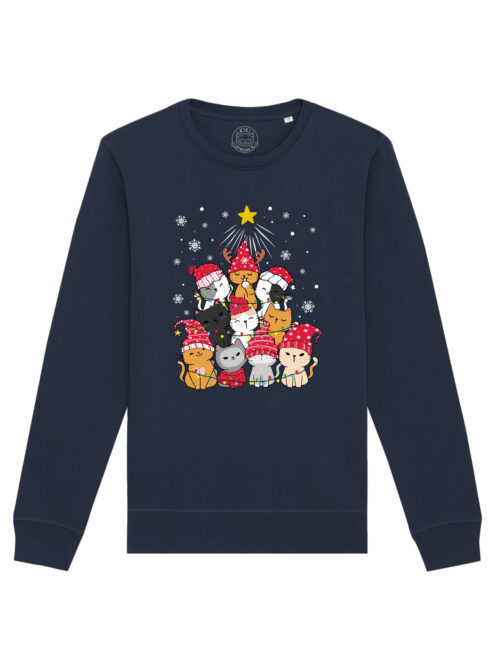 Bluza Premium-Meow Christmas Tree, Unisex