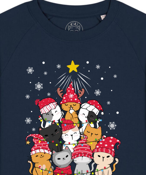 Bluza Premium-Meow Christmas Tree, Copii