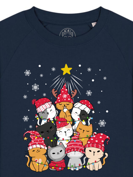 Bluza Premium-Meow Christmas Tree, Copii