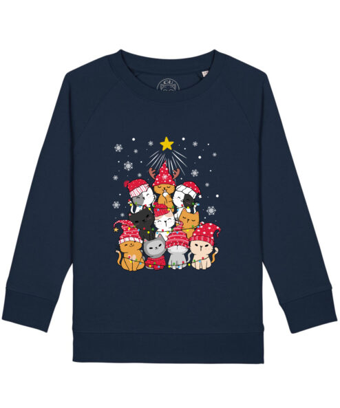 Bluza Premium-Meow Christmas Tree, Copii