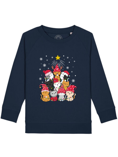 Bluza Premium-Meow Christmas Tree, Copii