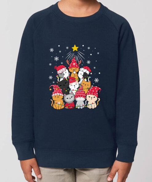 Bluza Premium-Meow Christmas Tree, Copii