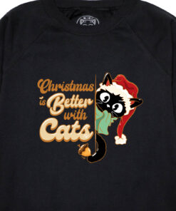 Bluza Printata-Christmas Is Better With Cats