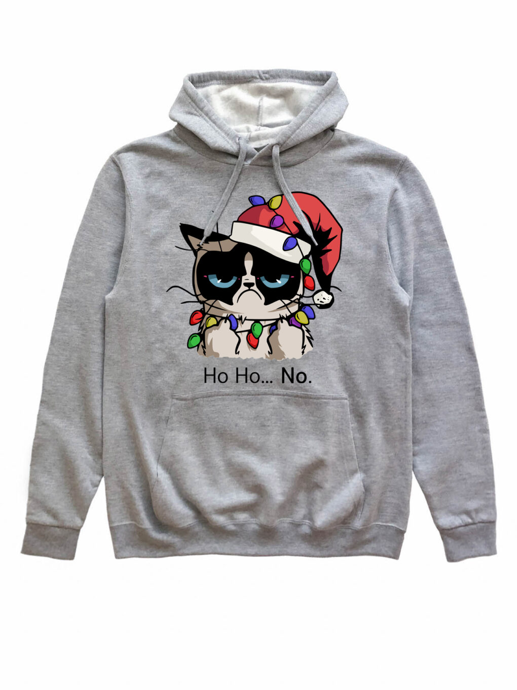 Hanorac printat-Christmas Grumpy Cat, Unisex