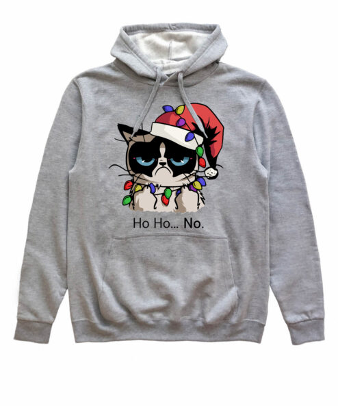 Hanorac printat-Christmas Grumpy Cat, Unisex