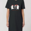Rochie bumbac organic-Christmas Cats
