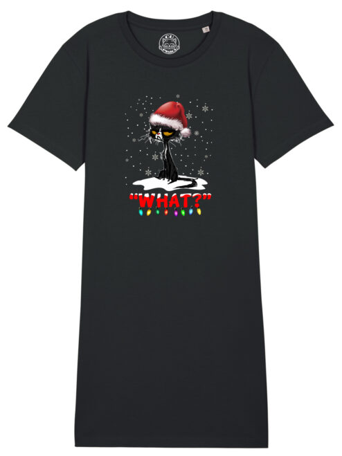 Rochie bumbac organic-Grinch Cat