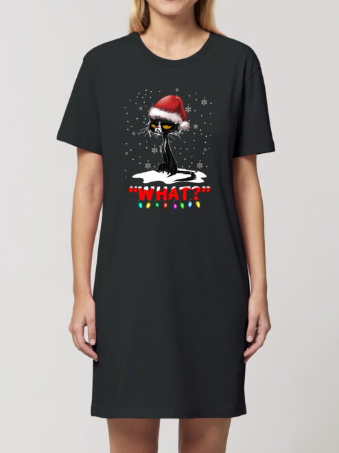 Rochie bumbac organic-Grinch Cat