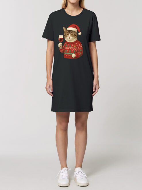 Rochie bumbac organic-Christmas Cheers