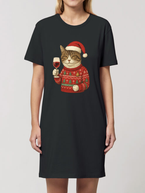 Rochie bumbac organic-Christmas Cheers