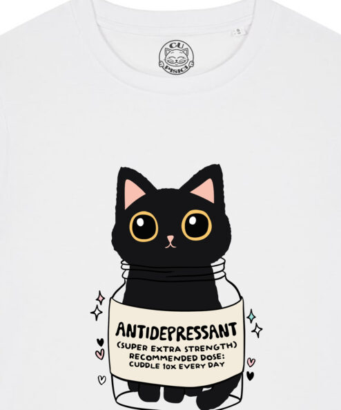 Tricou bumbac organic-Antidepressant, Femei