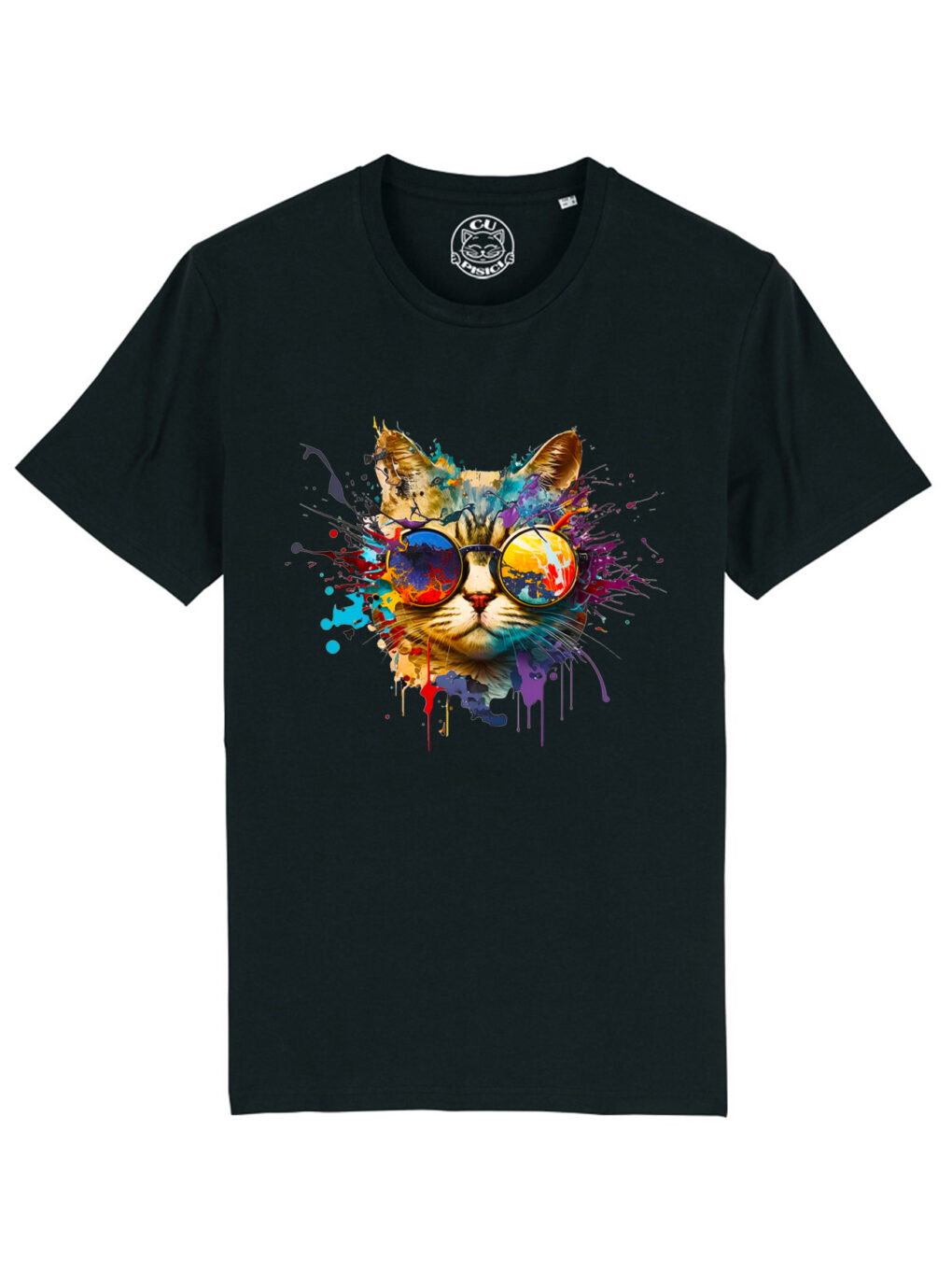 Tricou bumbac organic-Energy Cat, Barbati