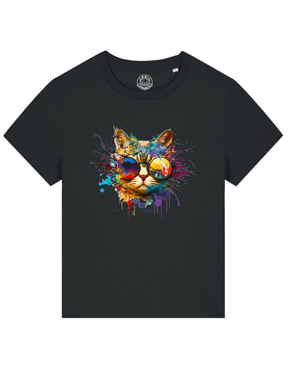 Tricou bumbac organic-Energy Cat, Femei - imagine 3