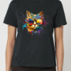 Tricou bumbac organic-Energy Cat, Femei