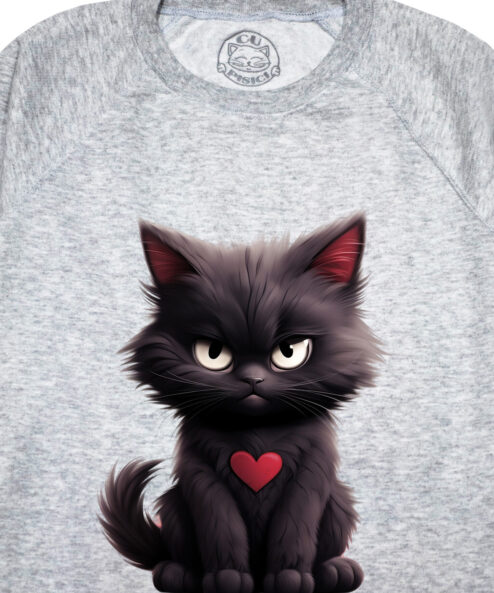 Bluza Printata-Grumpy Meowlentine, Femei