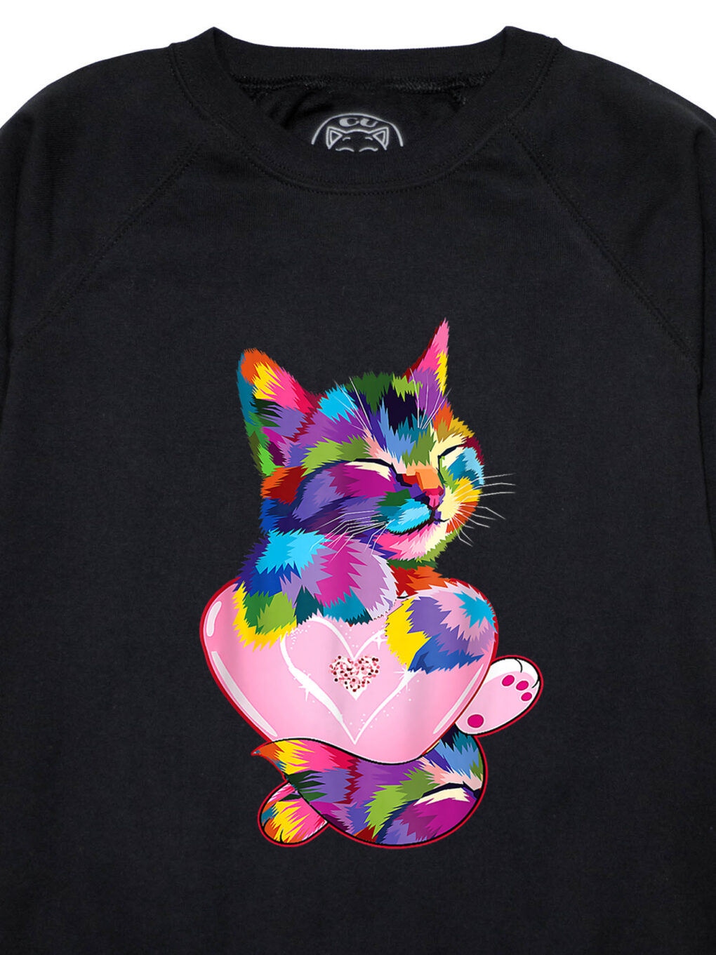 Bluza Printata-Rainbow Cat Love, Femei