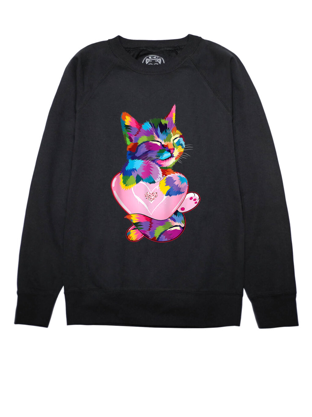 Bluza Printata-Rainbow Cat Love, Femei