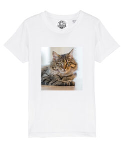 Tricou bumbac organic-Personalizat cu Poza Pisicii, Copii