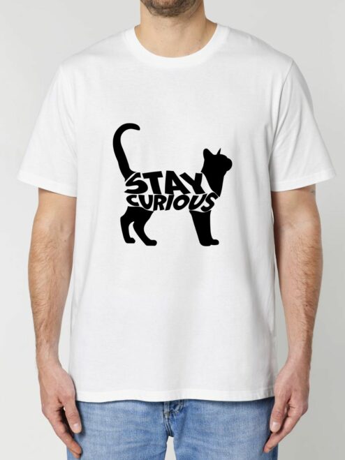Tricou din bumbac organic Premium-Stay Curious, Barbati