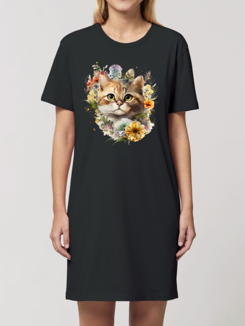 Rochie bumbac organic-Summer Cat