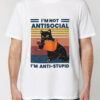 Tricou bumbac organic-I'm Anti-stupid, Barbati