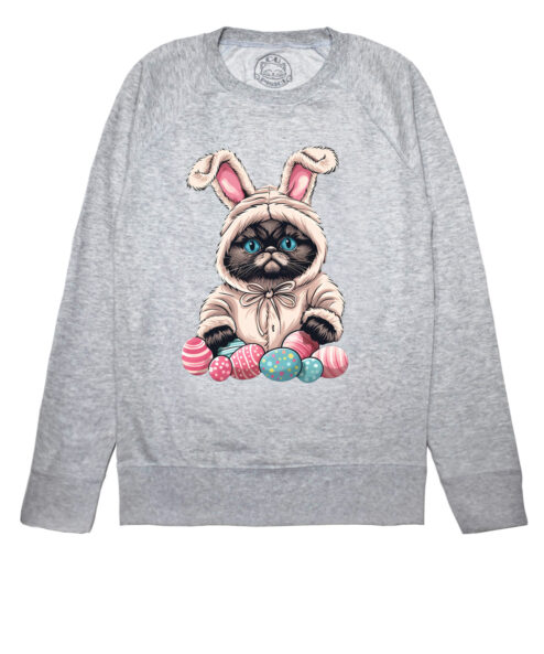 Bluza printata-Grumpy Easter Cat, Femei